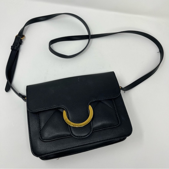 RACHEL ZOE CROSSBODY BAG IN BLACK AND GOLD - Picture 3 of 14